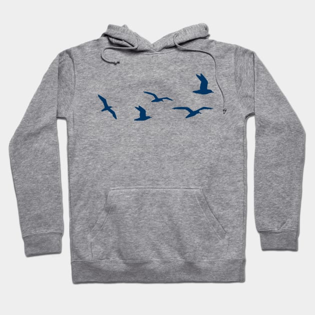 Silver Bay Flock of Seagulls Hoodie by Silver Bay Soar